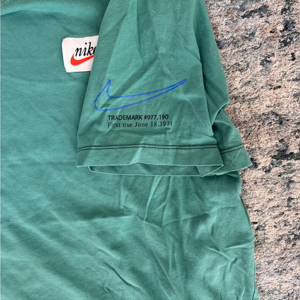 Nike Teal Tee with Logo Patch